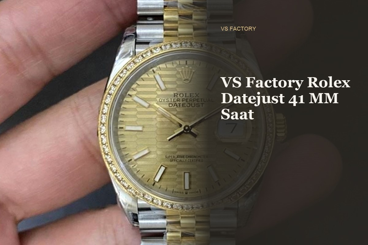 VS Factory Rolex Datejust 41mm Elmas Pırlanta Çerçeve Bezel İşçiliği İncelemesi - ön görünüm