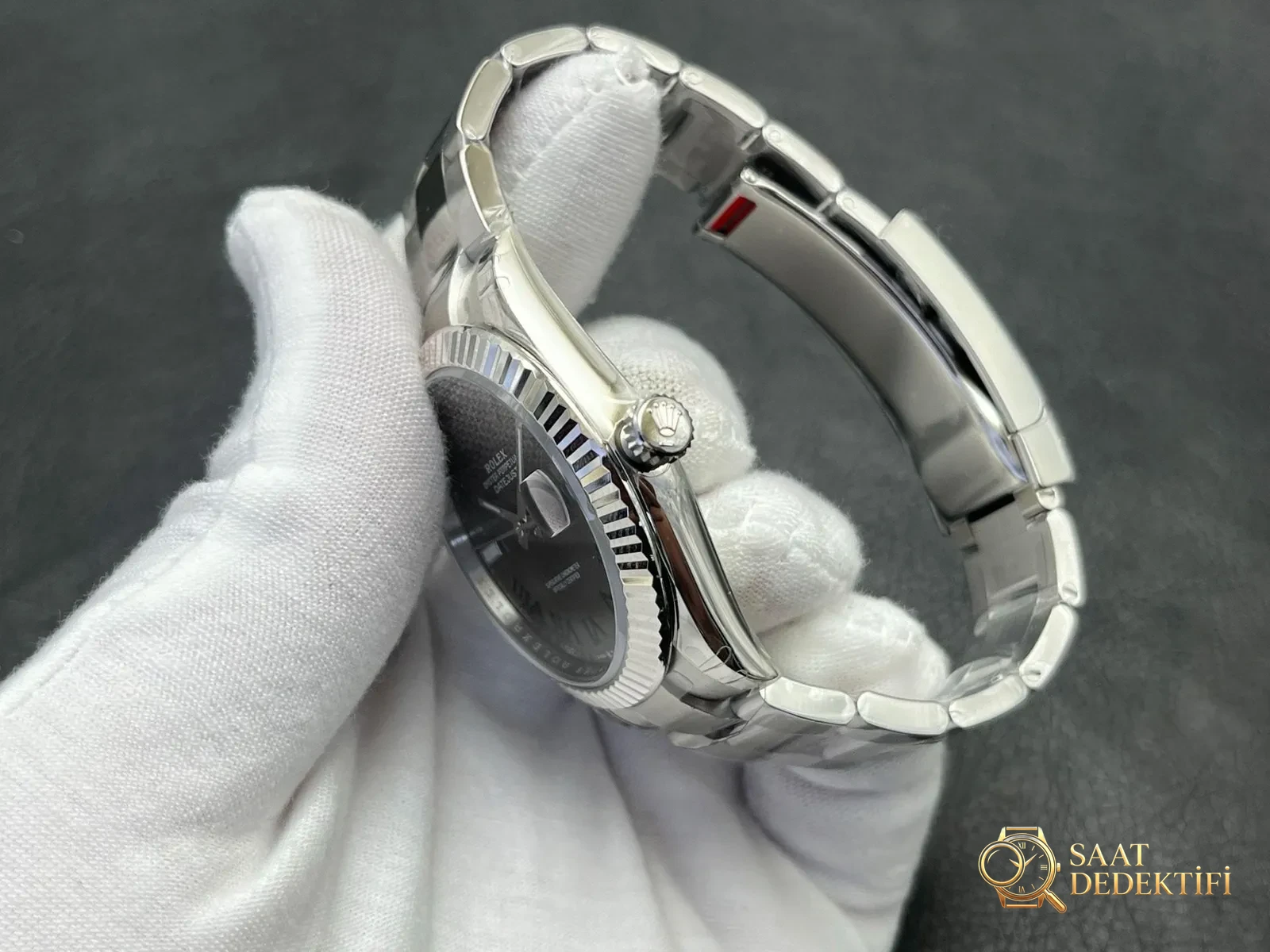 VS Factory Rolex Datejust 41mm Siyah Kadran Oyster Kordon Uyumu İncelemesi - fotoğraf 5