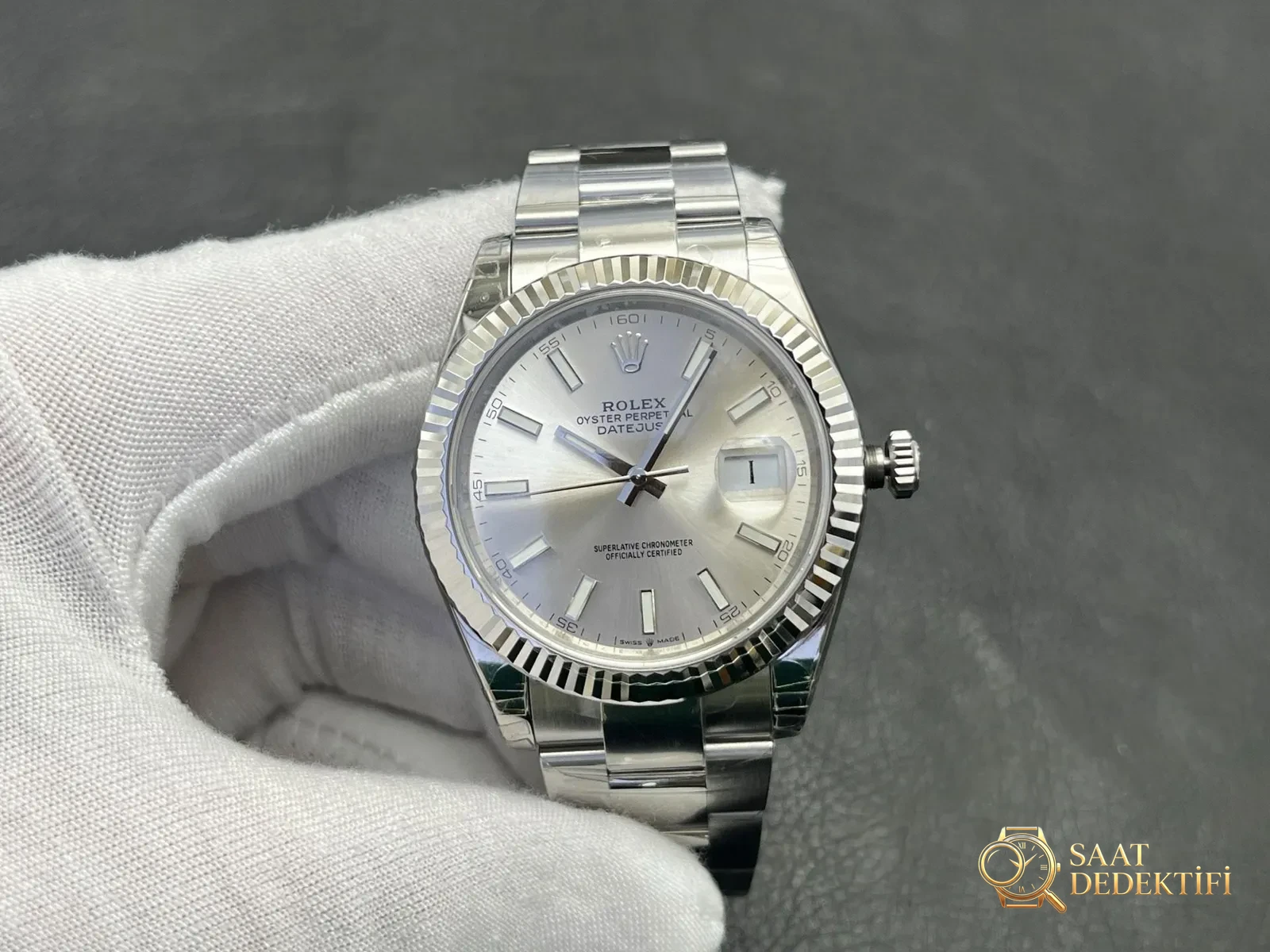 VS Factory Rolex Datejust 41mm Roze Altın Jubilee Çift Renk Modeli İncelemesi - fotoğraf 3