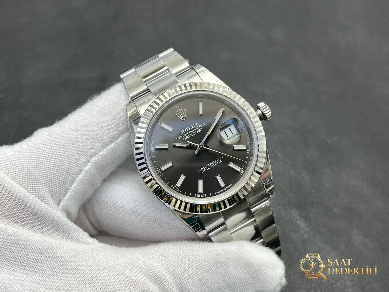VS Factory Rolex Datejust 41mm Dandong 3235 Zaman Tutma Hassasiyeti İncelemesi - ön görünüm