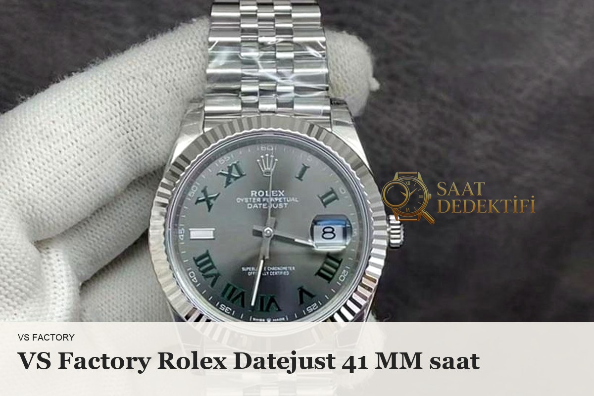VS Factory Rolex Datejust 41mm Jubilee Beşli Bilezik Konforu İncelemesi - ön görünüm