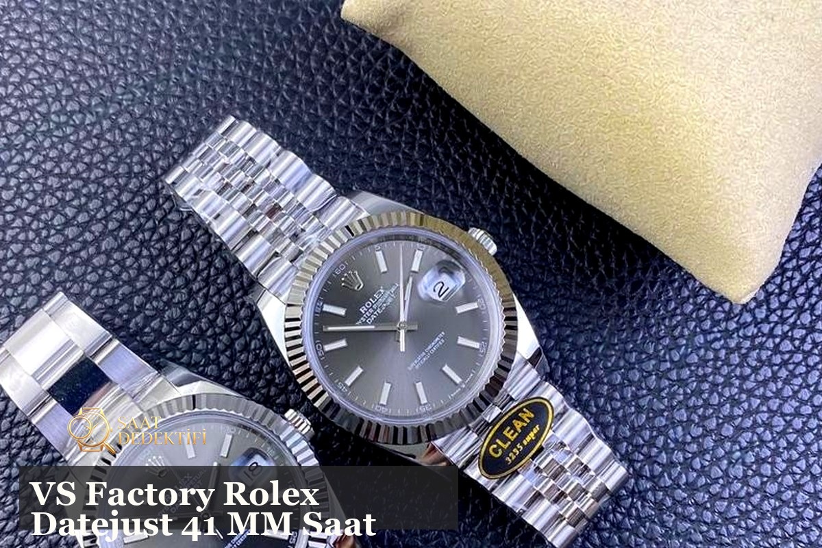 VS Factory Rolex Datejust 41mm Kasa ve Bilezik Ağırlık Dengesi İncelemesi - ön görünüm