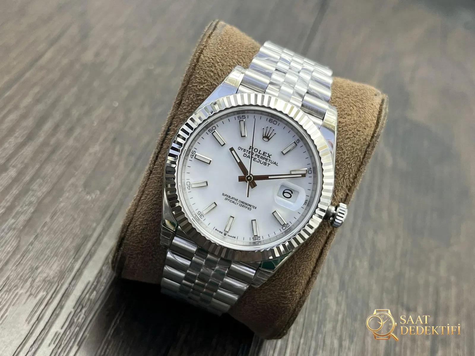 VS Factory Rolex Datejust 41mm Oyster Üç Parça Çelik Kordon - fotoğraf 2