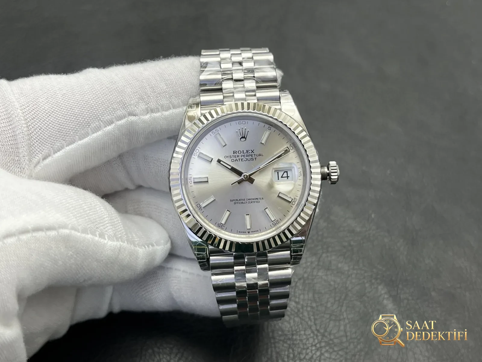 VS Factory Rolex Datejust 41mm Kadran Yazı Baskısı Mikroskop İncelemesi İncelemesi - fotoğraf 1