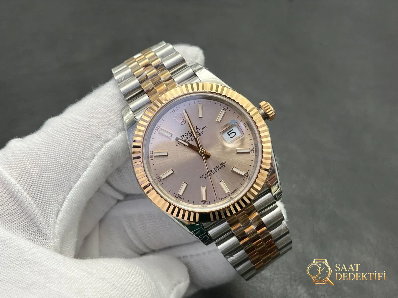 VS Factory Rolex Datejust 41mm Fluted Bezel Işık Kırılma Açısı İncelemesi
