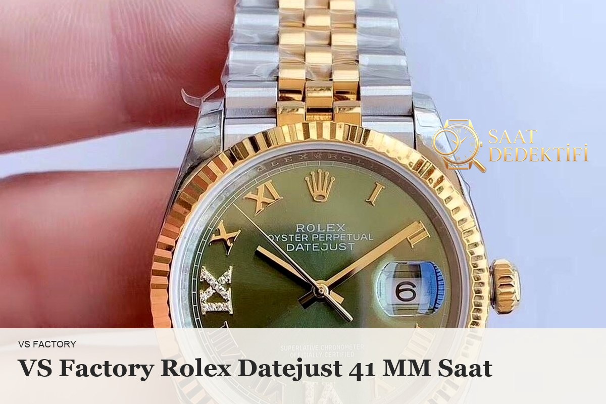 VS Factory Rolex Datejust 41mm Dandong 3235 Parça Değişim Uyumluluğu İncelemesi - ön görünüm