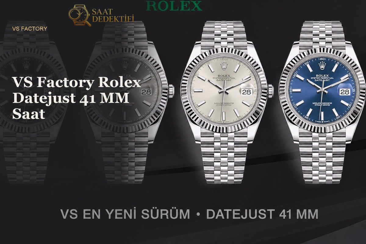 VS Factory Rolex Datejust 41mm Genel Özet ve Fiyat Performans Analizi - ön görünüm