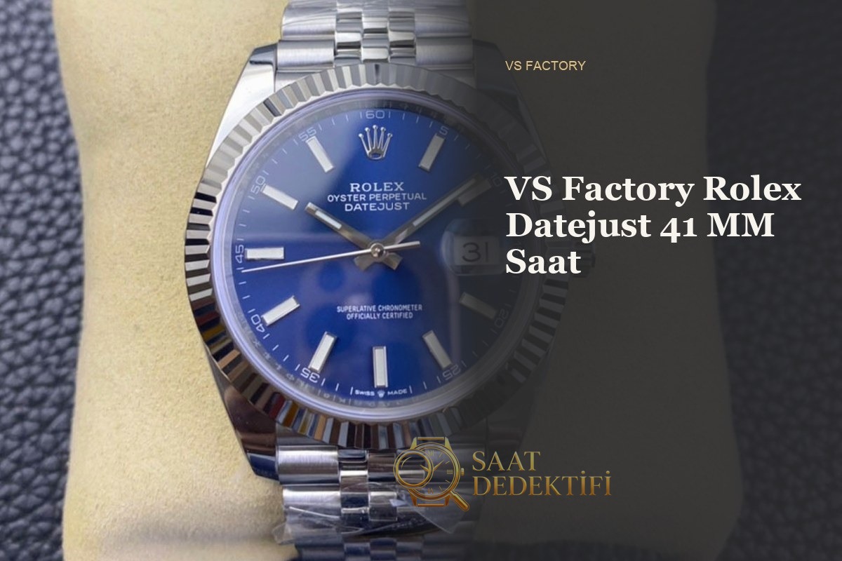 VS Factory Rolex Datejust 41mm Dandong 3235 Entegre Mekanizma İncelemesi - ön görünüm