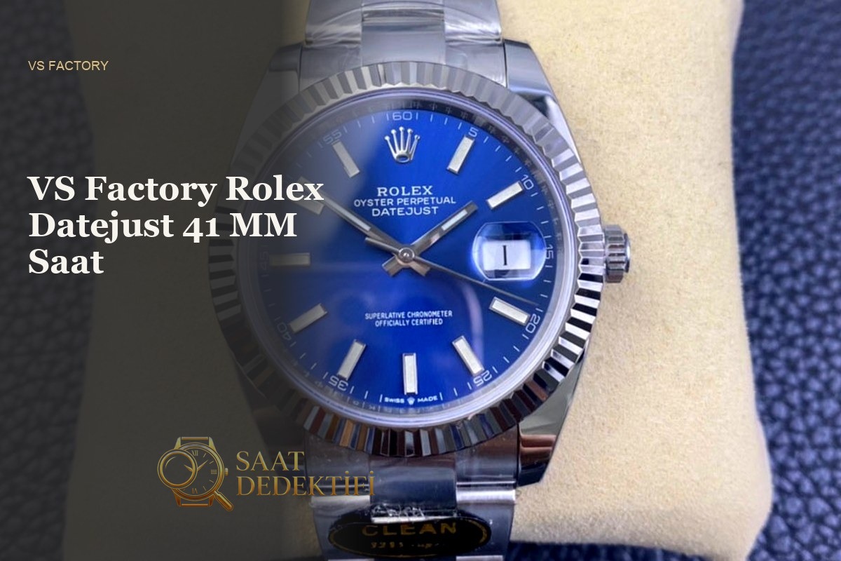 VS Factory Rolex Datejust 41mm Nane Yeşili Kadran Detayları İncelemesi - ön görünüm
