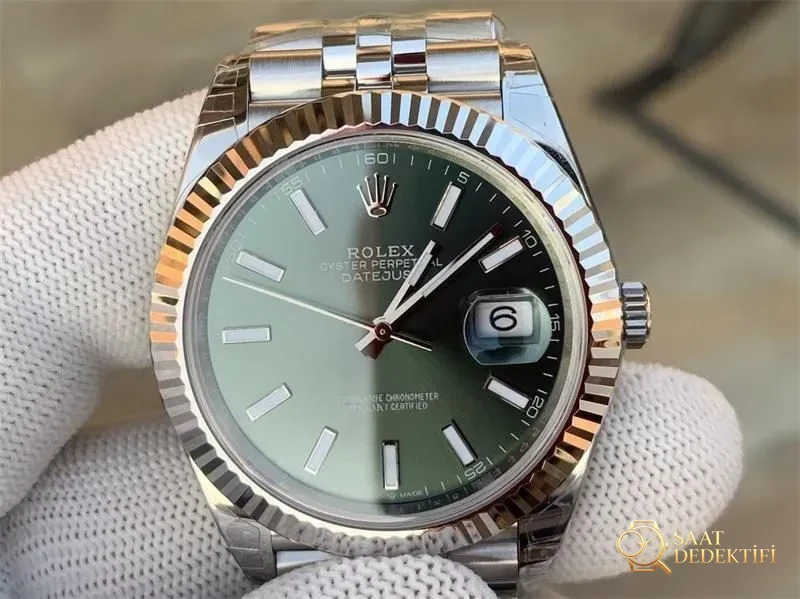 VS Factory Rolex Datejust V2 Yeşil İncelemesi - Kasa Profili ve Kurma Kolu İncelemesi