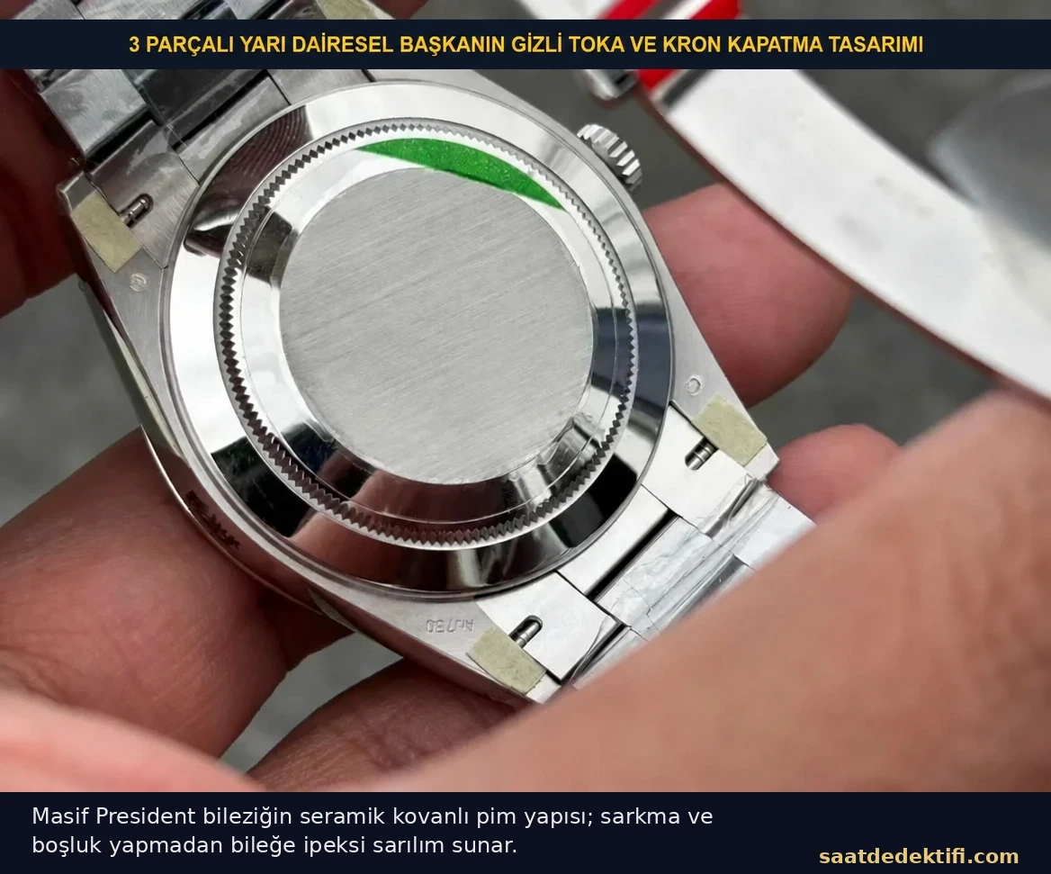 VS Factory Rolex Day-Date 40 masif President bilezik halka kavisleri