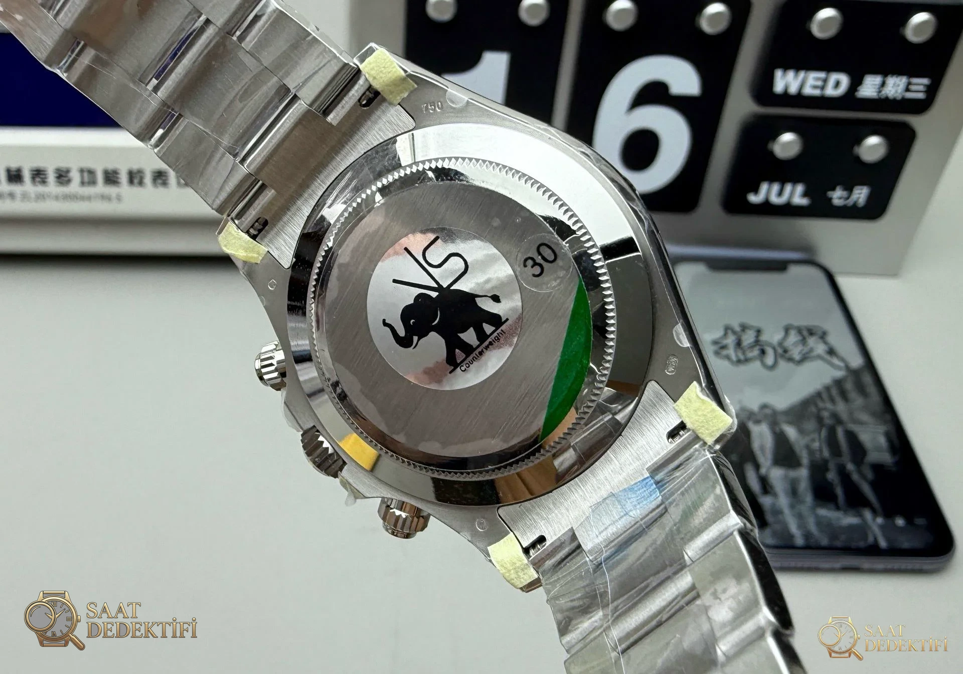 VS Factory Rolex Daytona Ghost Gri 184g Ağırlıklı Kasa İncelemesi - Makro Laboratuvar ve Detay İncelemesi
