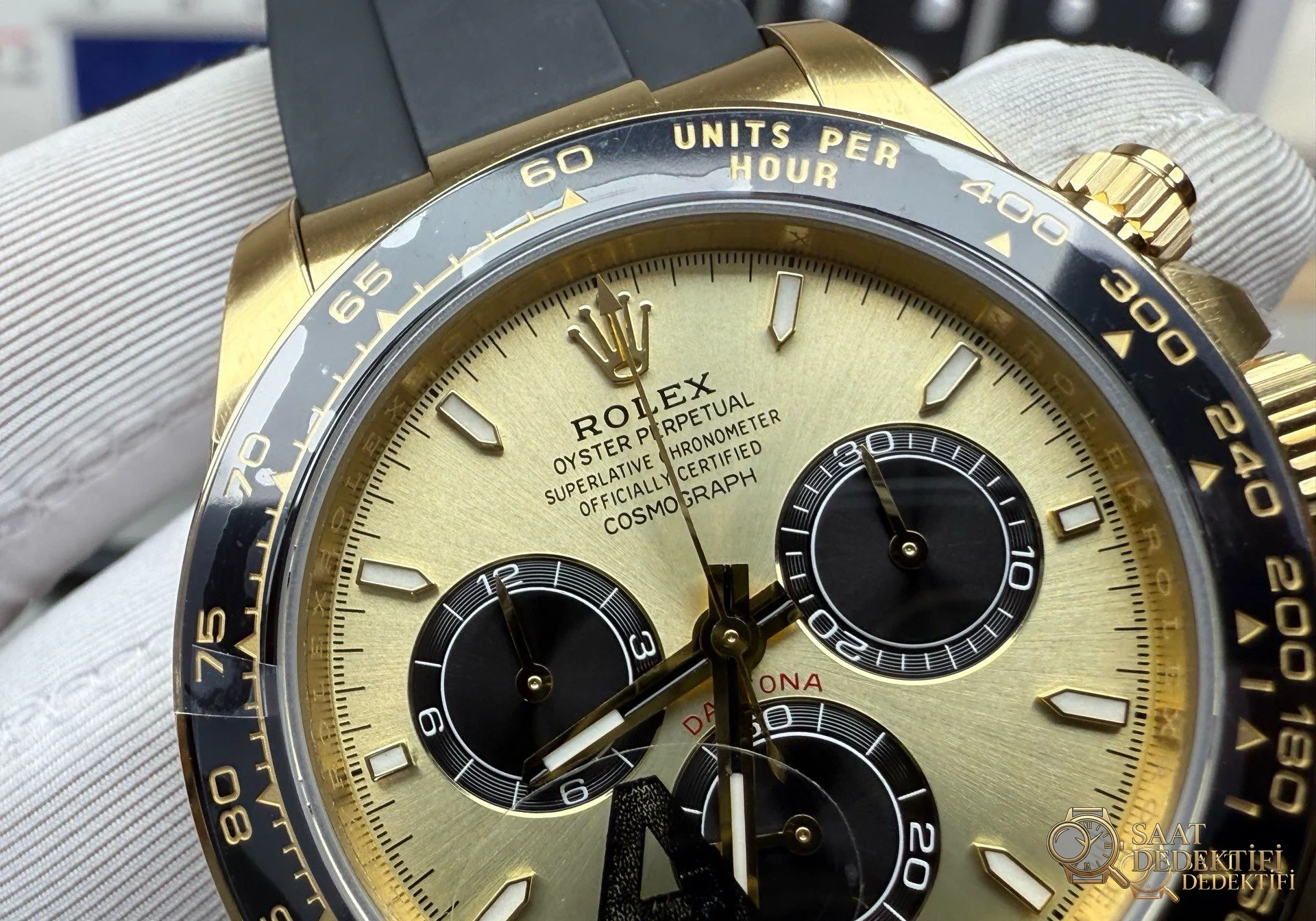 VS Factory Rolex Daytona Shawn Yue 116518LN Sarı Altın İncelemesi - Makro Laboratuvar ve Detay İncelemesi