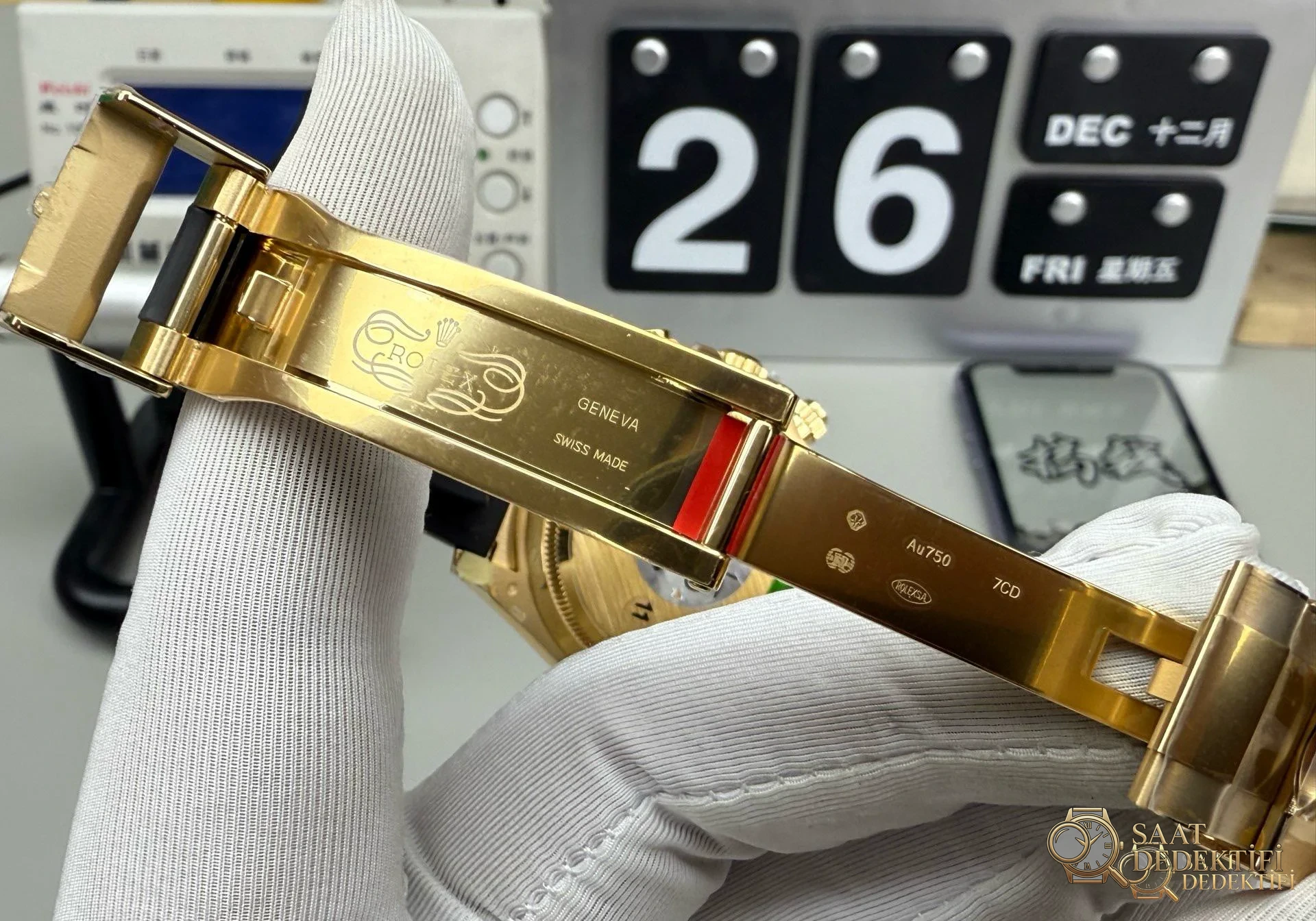 VS Factory Rolex Daytona Shawn Yue 116518LN Sarı Altın İncelemesi - Makro Laboratuvar ve Detay İncelemesi