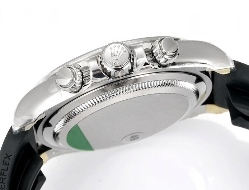 VS Factory Rolex Daytona siyah kadran elmas işaretli replika saat - 4131 mekanizma — 6. fotoğraf