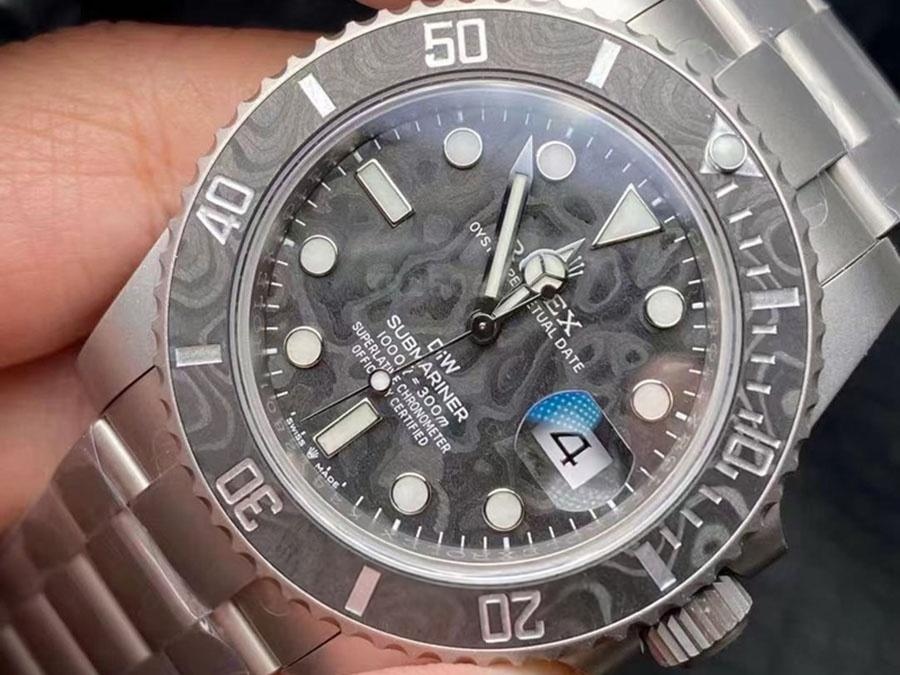 VS Factory Rolex DIW Karbon Fiber Kadranlı 3135 Replika Kol Saati - VS Saat — 2. fotoğraf