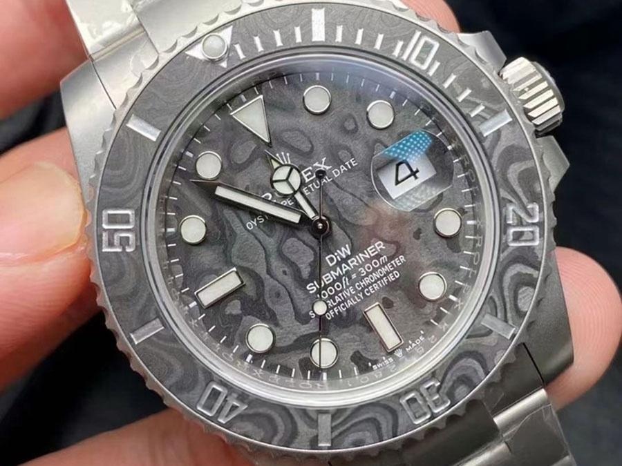 VS Factory Rolex DIW Karbon Fiber Kadranlı 3135 Replika Kol Saati - VS Saat — 3. fotoğraf