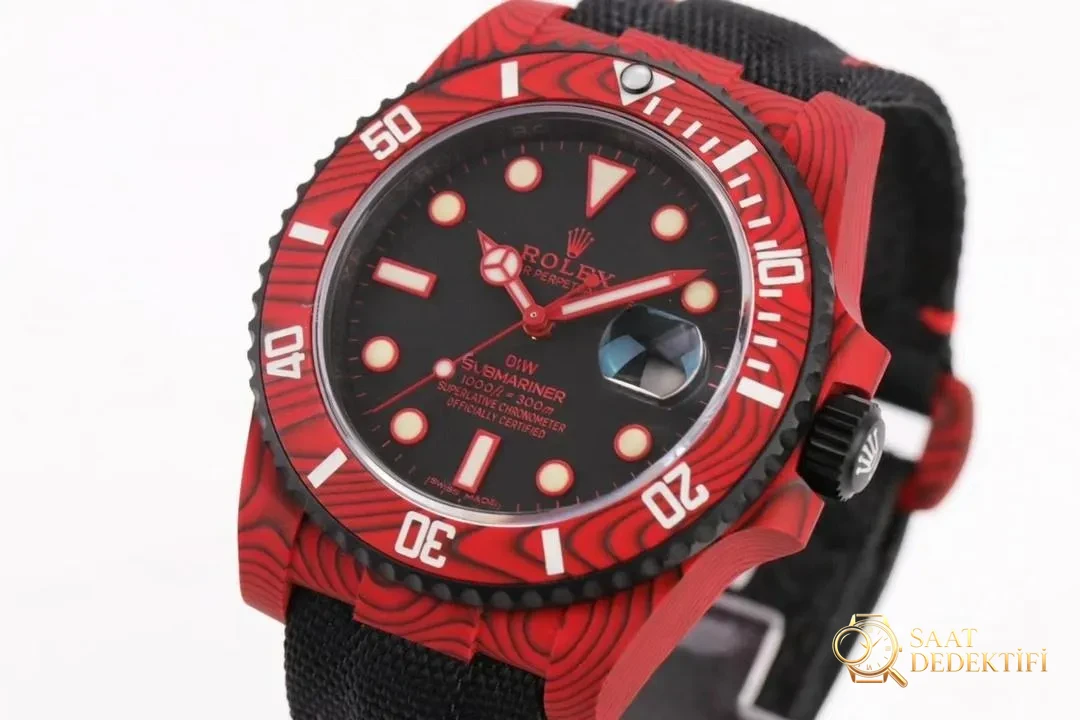 VS Factory Rolex DIW karbon fiber Red Devil su geçirmez modelinin kalitesi nasıl? - Makro Kadran ve İndeks İşçiliği