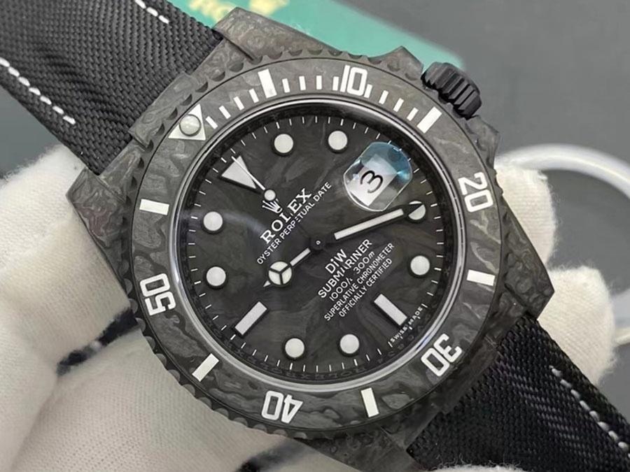 VS Factory Rolex DIW Karbon Fiber Siyah Replika Saat - VS Saat — 2. fotoğraf