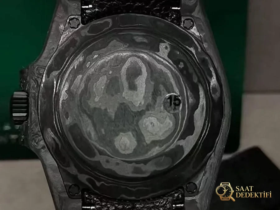 VS Factory Rolex DIW Karbon Fiber Yeşil Replika Kol Saati - VS Saat - Bilezik, Toka ve Klips Mekanizması