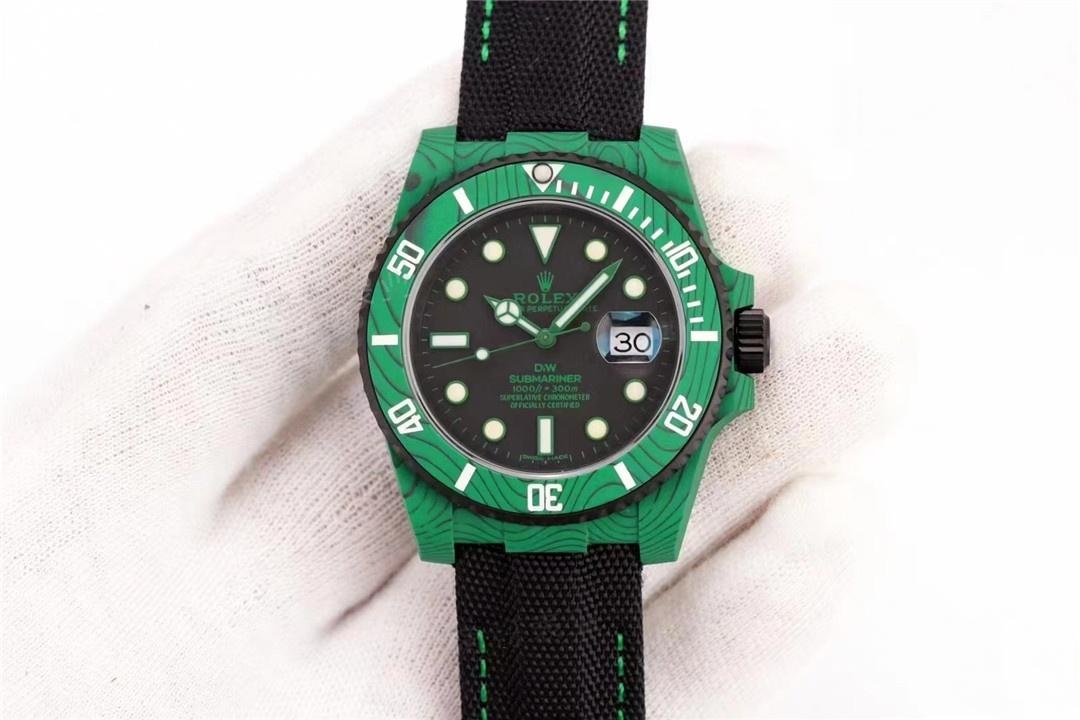 VS Factory Rolex DIW karbon fiber Yeşil Şeytan su geçirmez modelinin işçiliği nasıl? — 1. fotoğraf