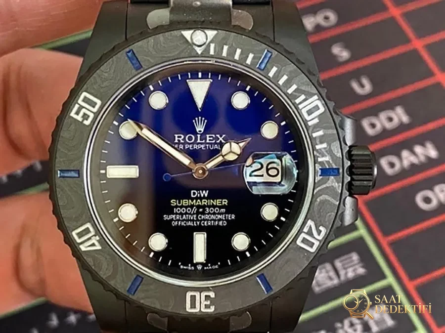 VS Factory Rolex DIW Mavi Gradyan 3135 Replika Kol Saati - VS Saat - Kasa Profili ve Kurma Kolu İncelemesi