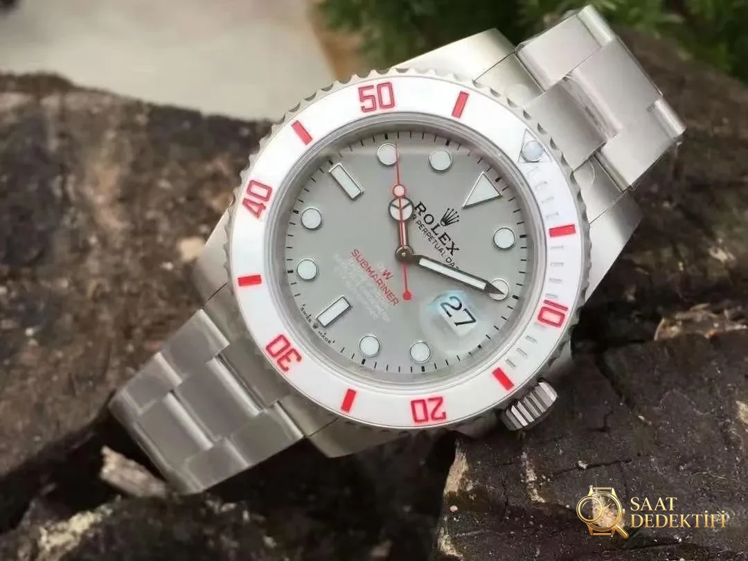 VS Factory Rolex DIW modifiyeli beyaz seramik bezelli dalgıç, 3135 mekanizmalı: nasıl? - Kadran Detayı ve Bezel İşçiliği