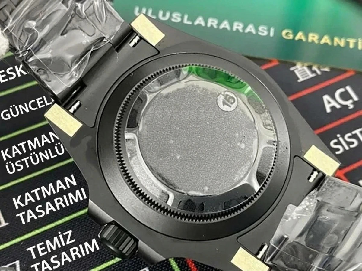 VS Factory Rolex DIW sarı degrade 3135 replika kol saati - VS saat - Klips Kilidi ve Lazer Damgalar