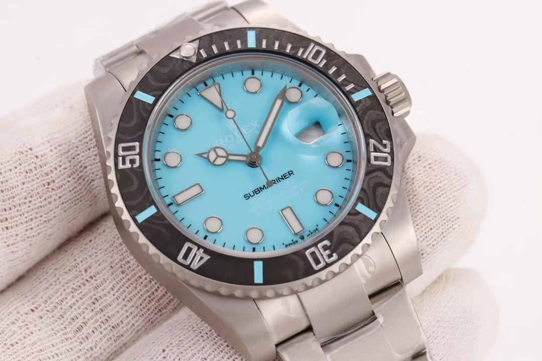 VS Factory Rolex DIW Submariner Tiffany Mavisi özel karbonfiber bezelin işçiliği nasıl? — 3. fotoğraf