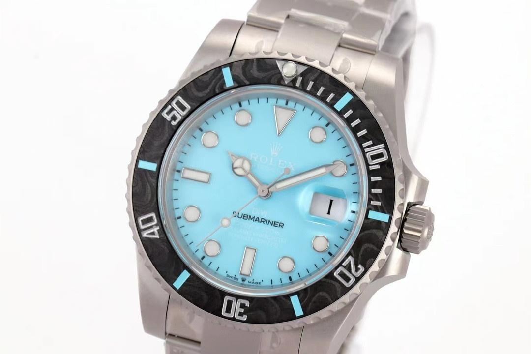 VS Factory Rolex DIW Submariner Tiffany Mavisi özel karbonfiber bezelin işçiliği nasıl? — 4. fotoğraf