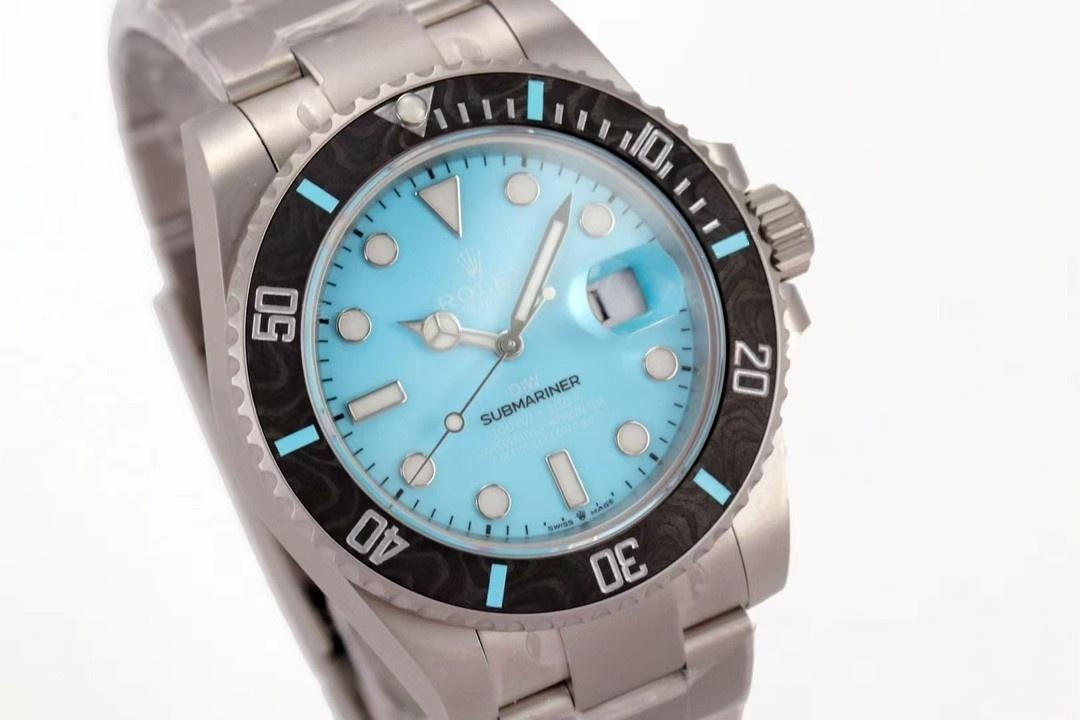 VS Factory Rolex DIW Submariner Tiffany Mavisi özel karbonfiber bezelin işçiliği nasıl? — 5. fotoğraf