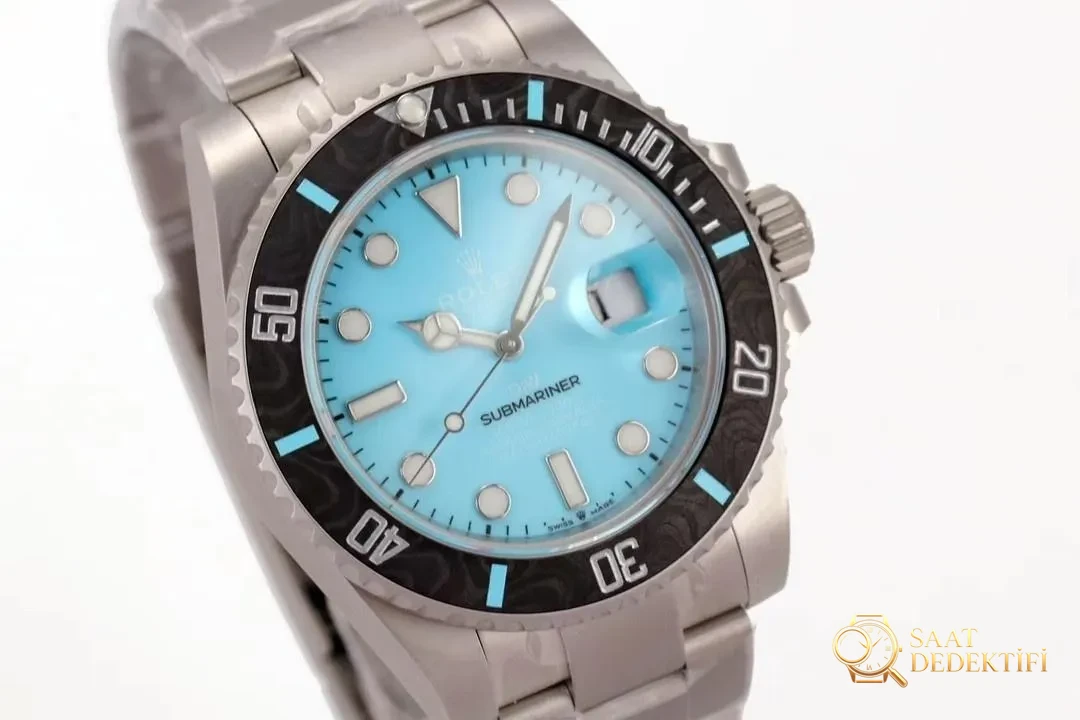 VS Factory Rolex DIW Submariner Tiffany Mavisi özel karbonfiber bezelin işçiliği nasıl? - Bilezik, Toka ve Klips Mekanizması