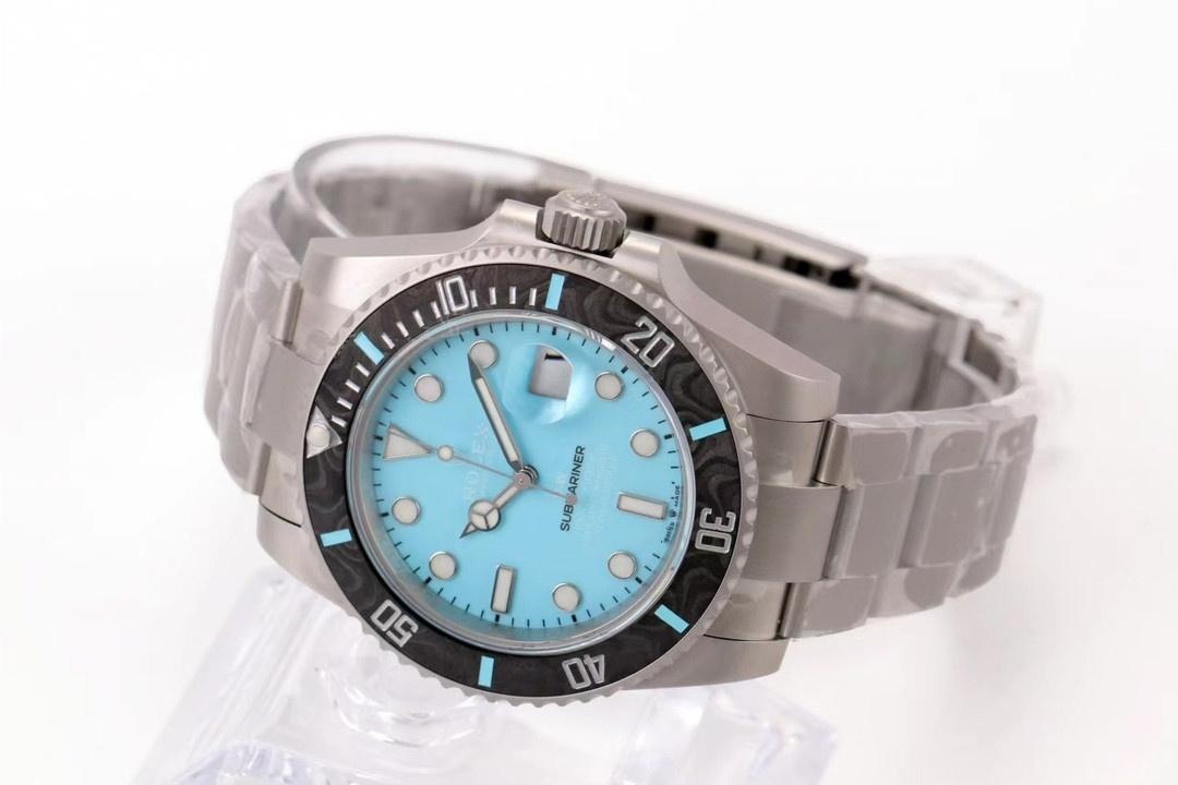 VS Factory Rolex DIW Submariner Tiffany Mavisi özel karbonfiber bezelin işçiliği nasıl? — 6. fotoğraf