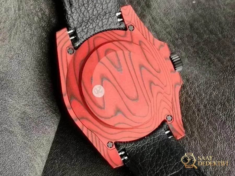 VS Factory Rolex DIW tam kırmızı karbon fiber replika kol saati - VS saat - Klips Kilidi ve Lazer Damgalar