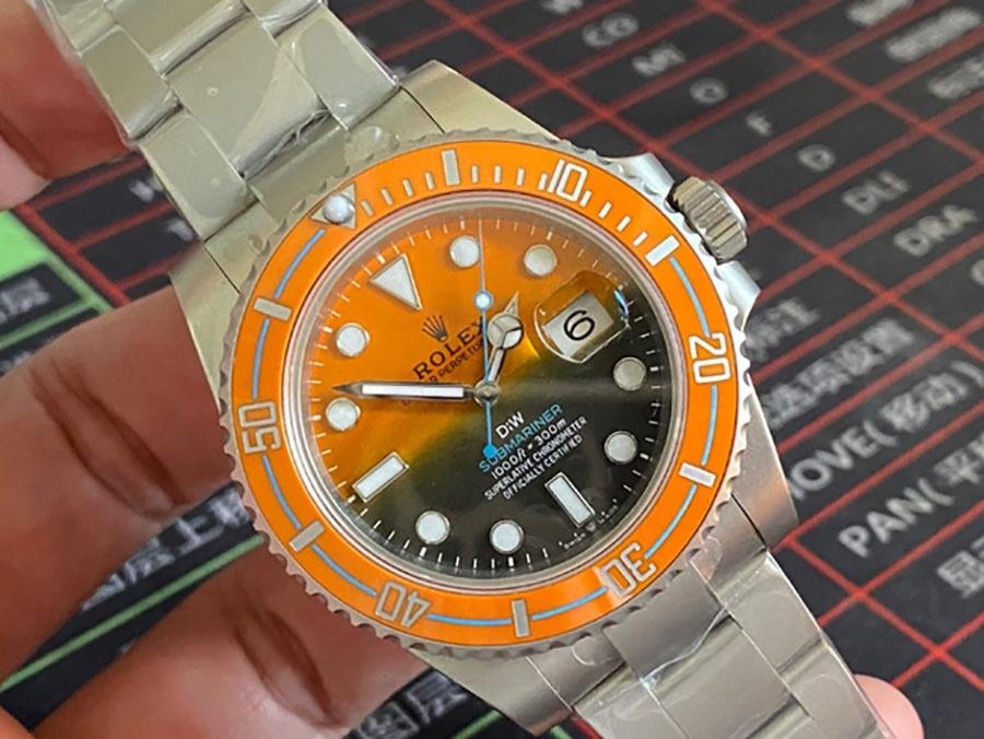 VS Factory Rolex DIW turuncu bezelli günbatımı replika saat - VS Watch — 3. fotoğraf