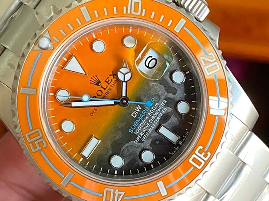 VS Factory Rolex DIW turuncu bezelli günbatımı replika saat - VS Watch — 4. fotoğraf