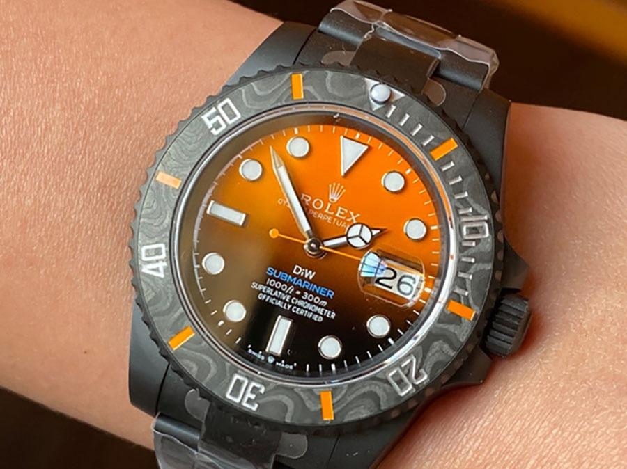 VS Factory Rolex DIW turuncu degrade 3135 replika kol saati - VS Saat — 3. fotoğraf