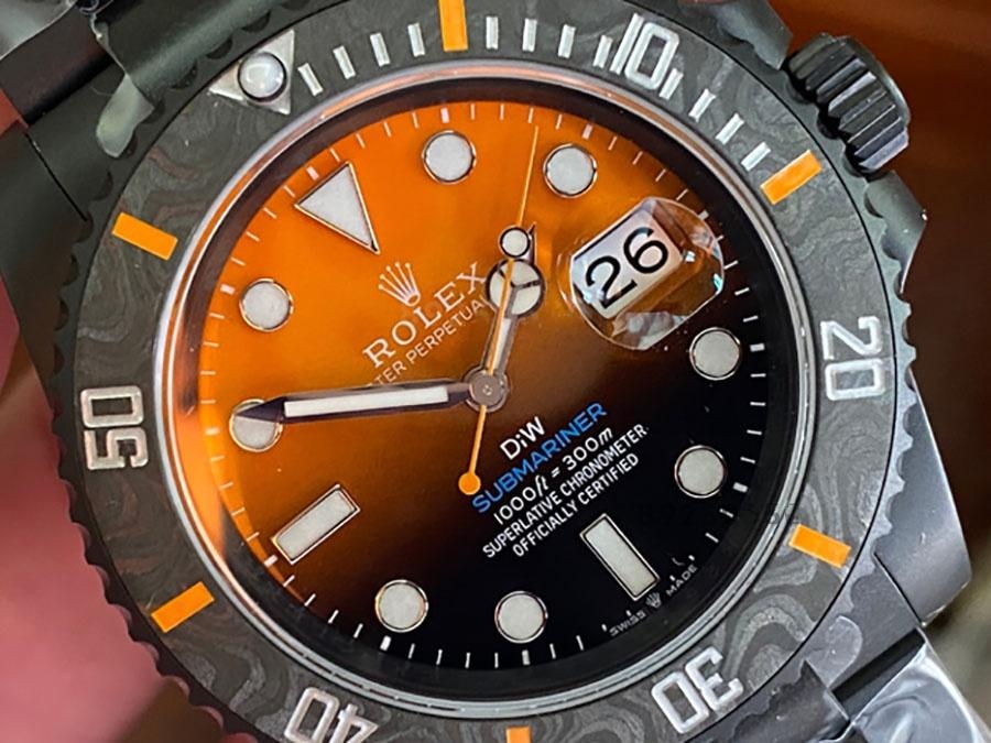 VS Factory Rolex DIW turuncu degrade 3135 replika kol saati - VS Saat — 5. fotoğraf