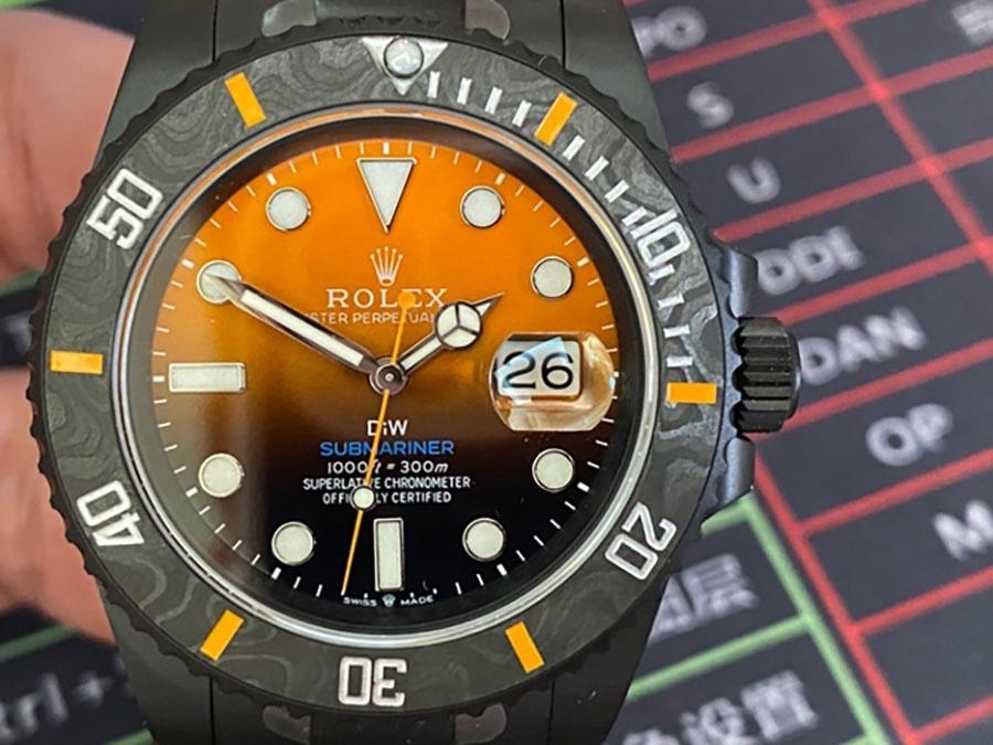 VS Factory Rolex DIW turuncu degrade 3135 replika kol saati - VS Saat — 6. fotoğraf