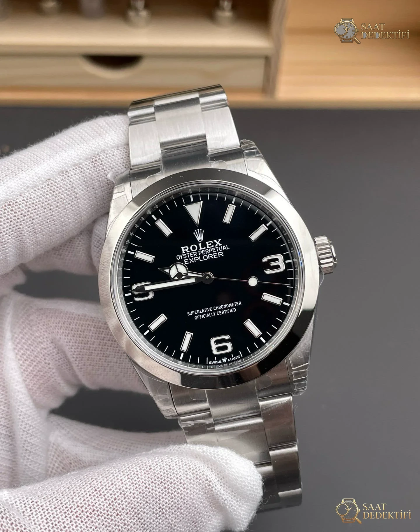 VS Factory Rolex Explorer I 40mm 224270 Dandong 3230 İncelemesi - Makro Laboratuvar ve Detay İncelemesi