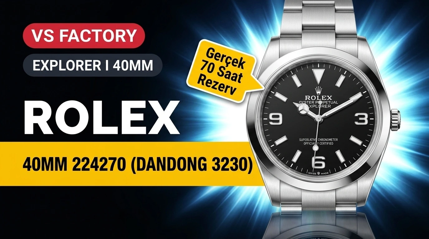 VS Factory Rolex Explorer I 40mm 224270 Dandong 3230 İncelemesi