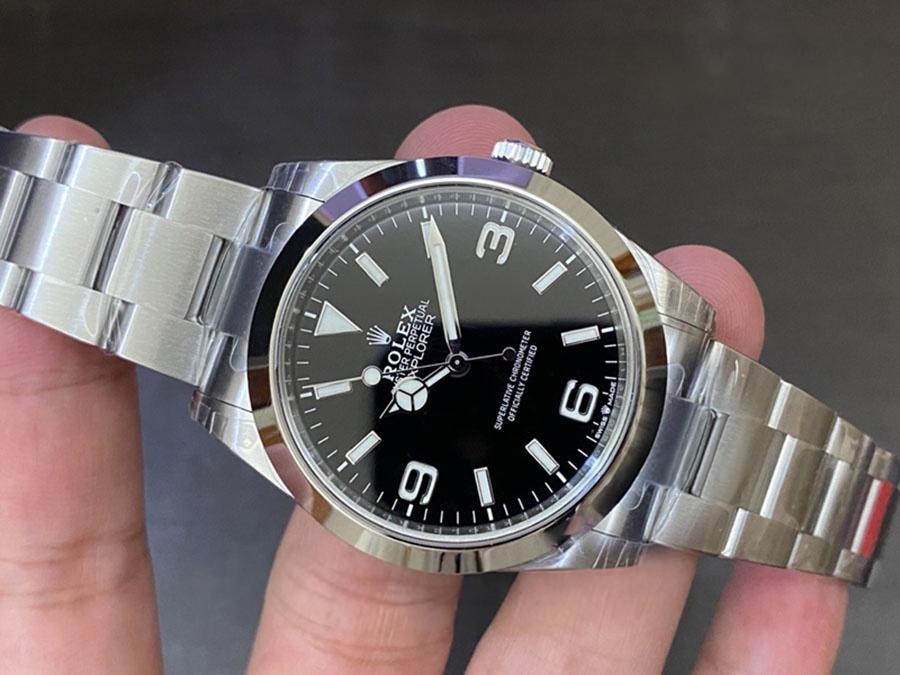 VS Factory Rolex Explorer 40 mm siyah replika saat - VS Saat — 2. fotoğraf