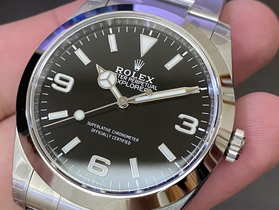 VS Factory Rolex Explorer 40 mm siyah replika saat - VS Saat — 3. fotoğraf