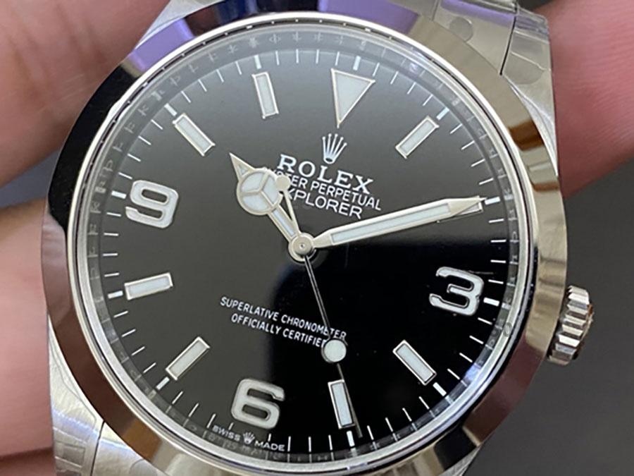 VS Factory Rolex Explorer 40 mm siyah replika saat - VS Saat — 4. fotoğraf