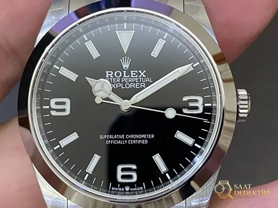 VS Factory Rolex Explorer 40 mm siyah replika saat - VS Saat - Bilezik, Toka ve Klips Mekanizması