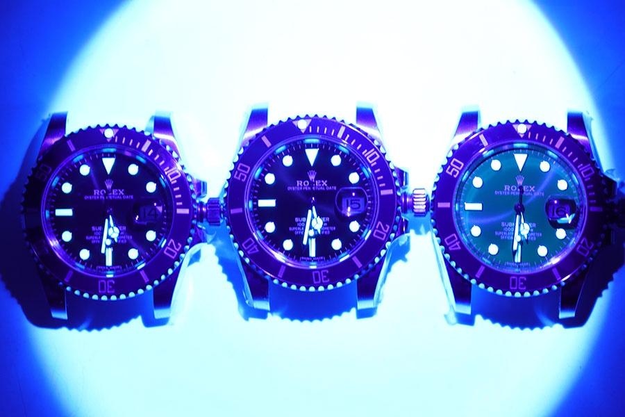 VS Factory Rolex gerçek-replika karşılaştırması: Siyah Submariner lume karşılaştırması ve ayırt etme yöntemleri — 4. fotoğraf