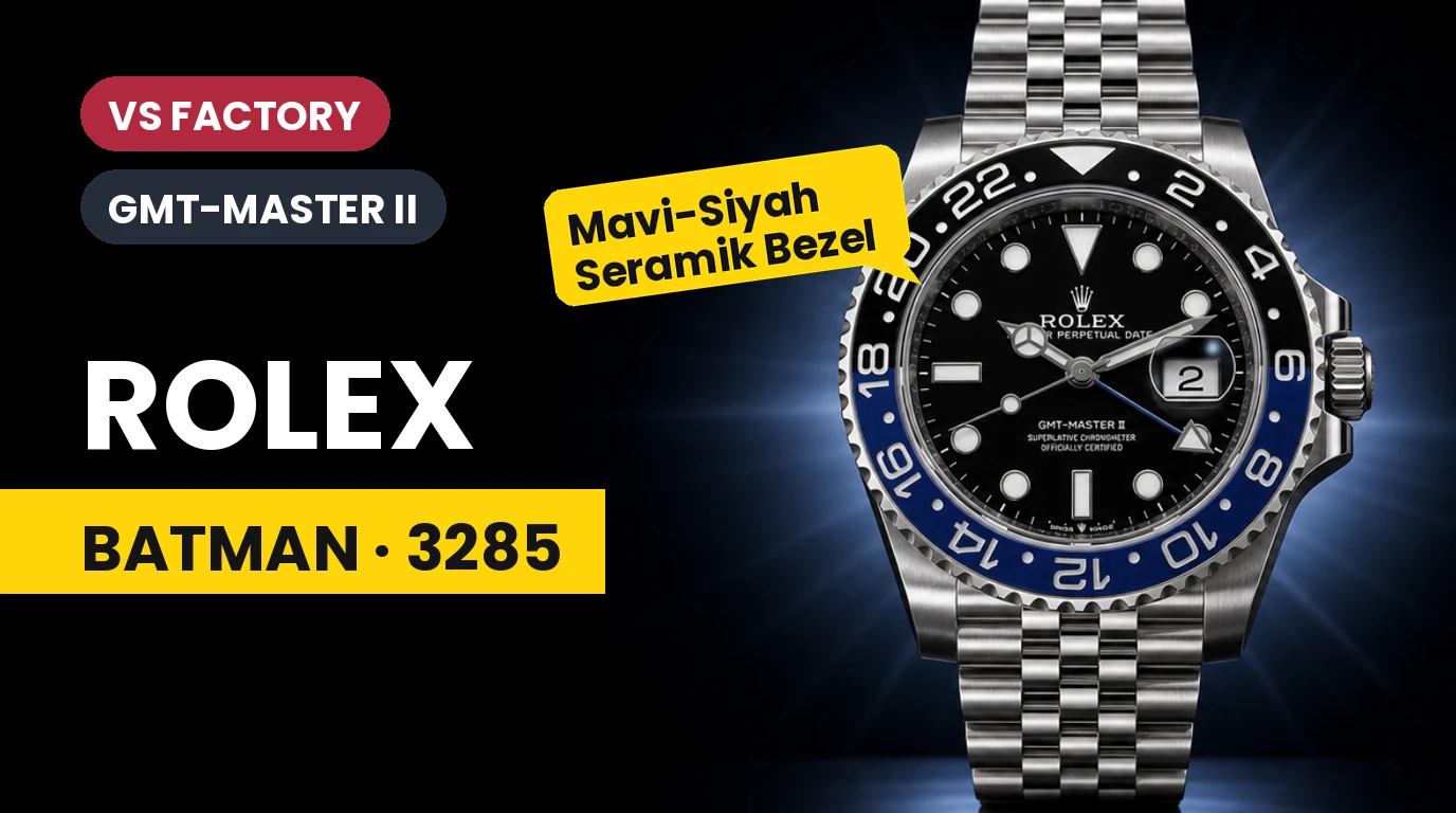 VS Factory Rolex GMT-Master II Batman Dandong 3285 Review: Appearance and Workmanship Details