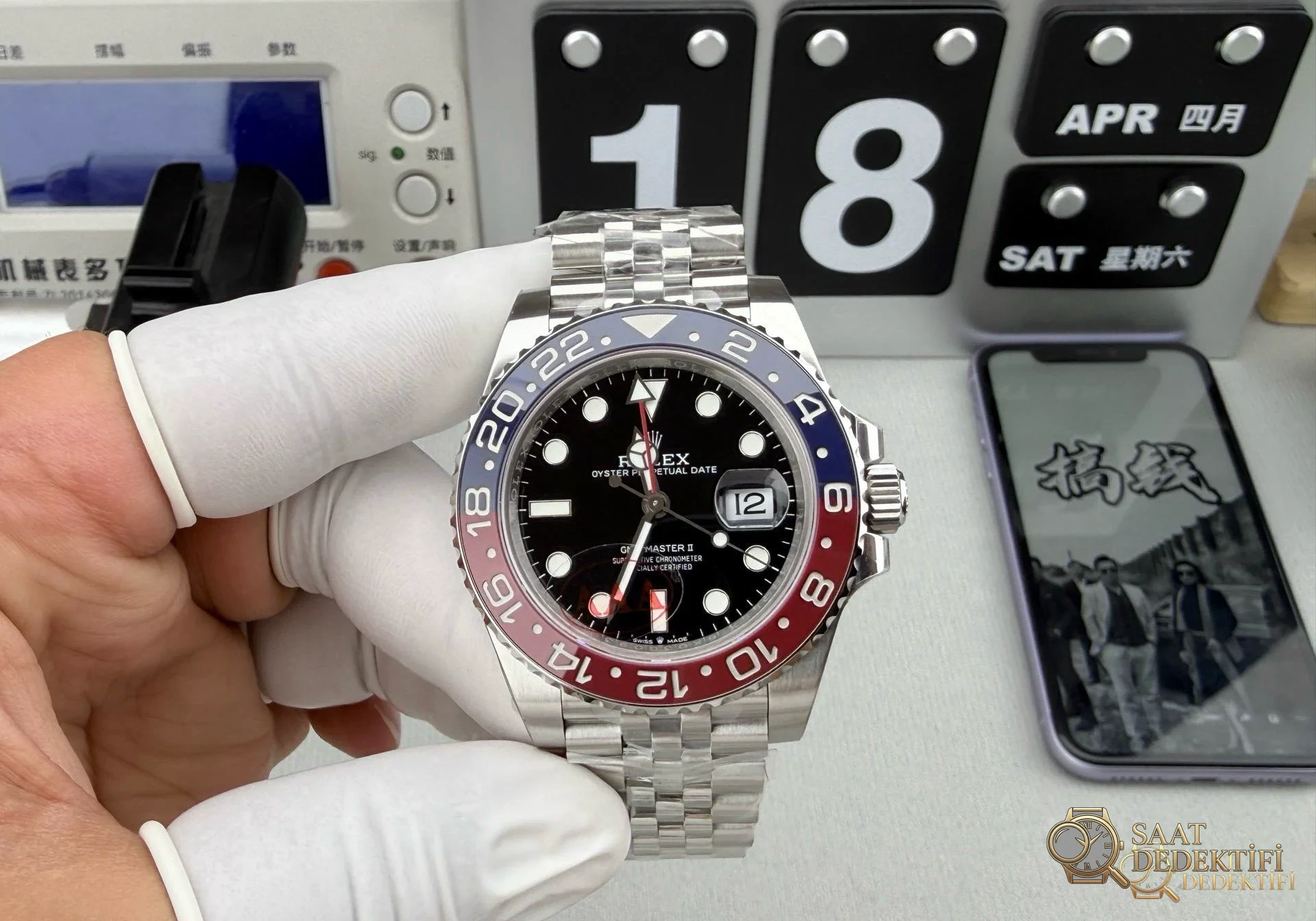 VS Factory Rolex GMT-Master II Pepsi 126710BLRO Dandong 3285 İncelemesi - Makro Laboratuvar ve Detay İncelemesi
