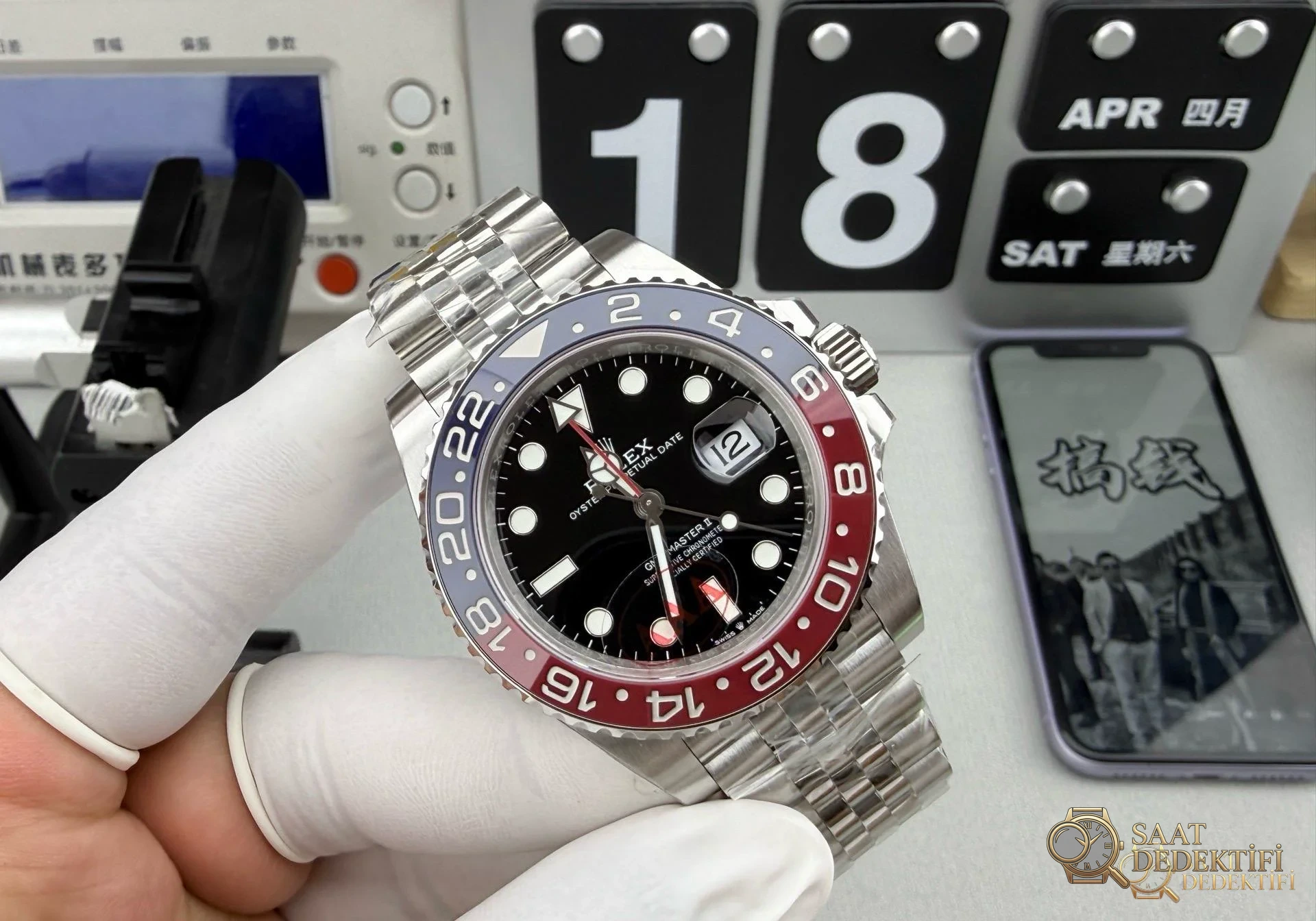 VS Factory Rolex GMT-Master II Pepsi 126710BLRO Dandong 3285 İncelemesi - Makro Laboratuvar ve Detay İncelemesi