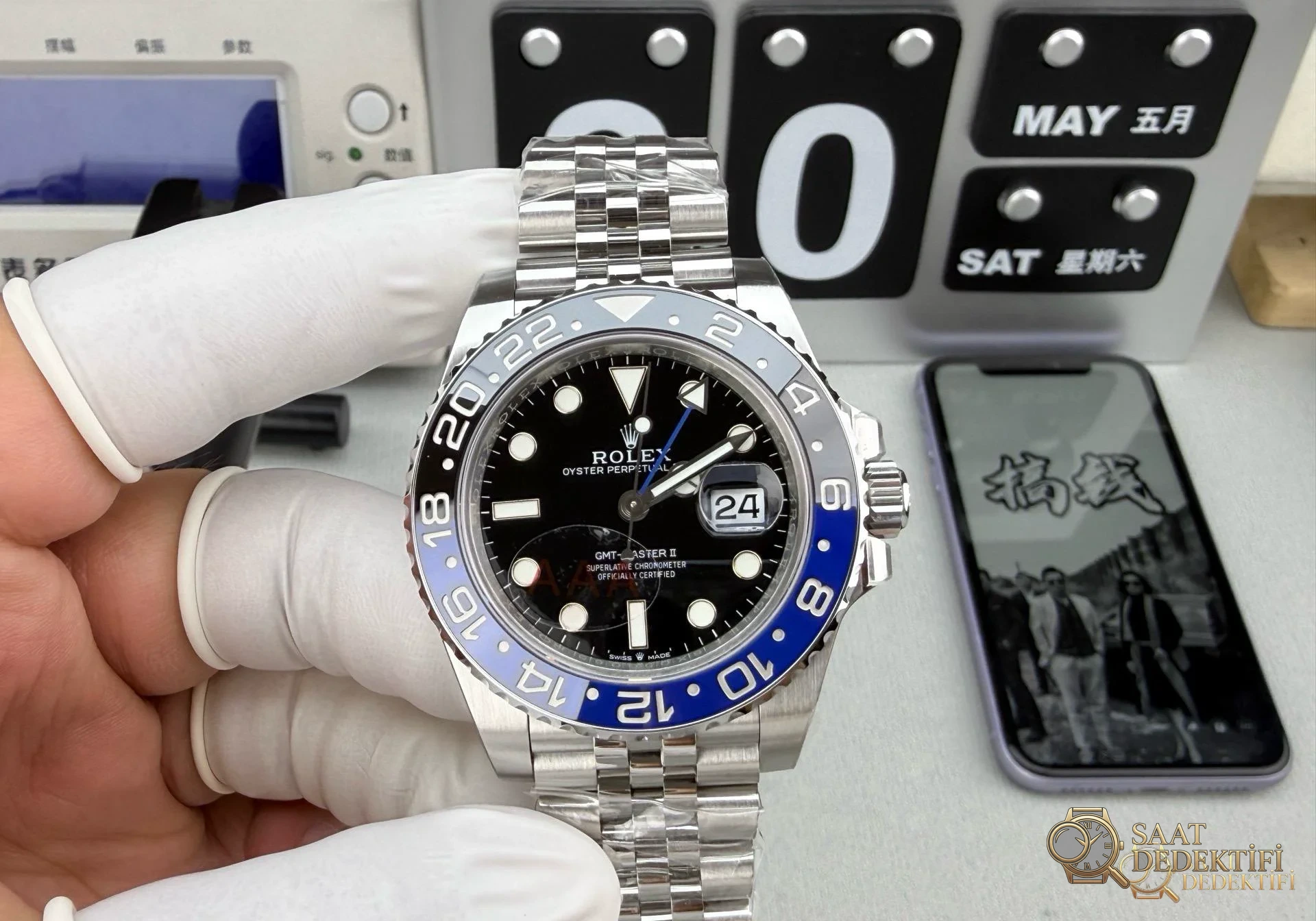 VS Factory Rolex GMT-Master II Pepsi 126710BLRO Dandong 3285 İncelemesi - Makro Laboratuvar ve Detay İncelemesi